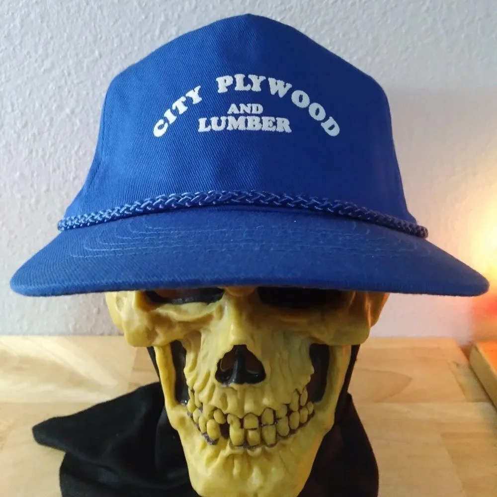 Deadstock Vintage City Plywood & Lumber Rope Snap Back Hat